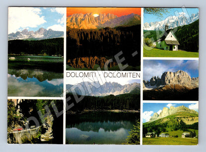 Pohlednice Itálie Dolomity více pohledů krajina (M31690)