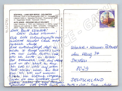 Pohlednice Itálie Dolomity více pohledů krajina (M31690)