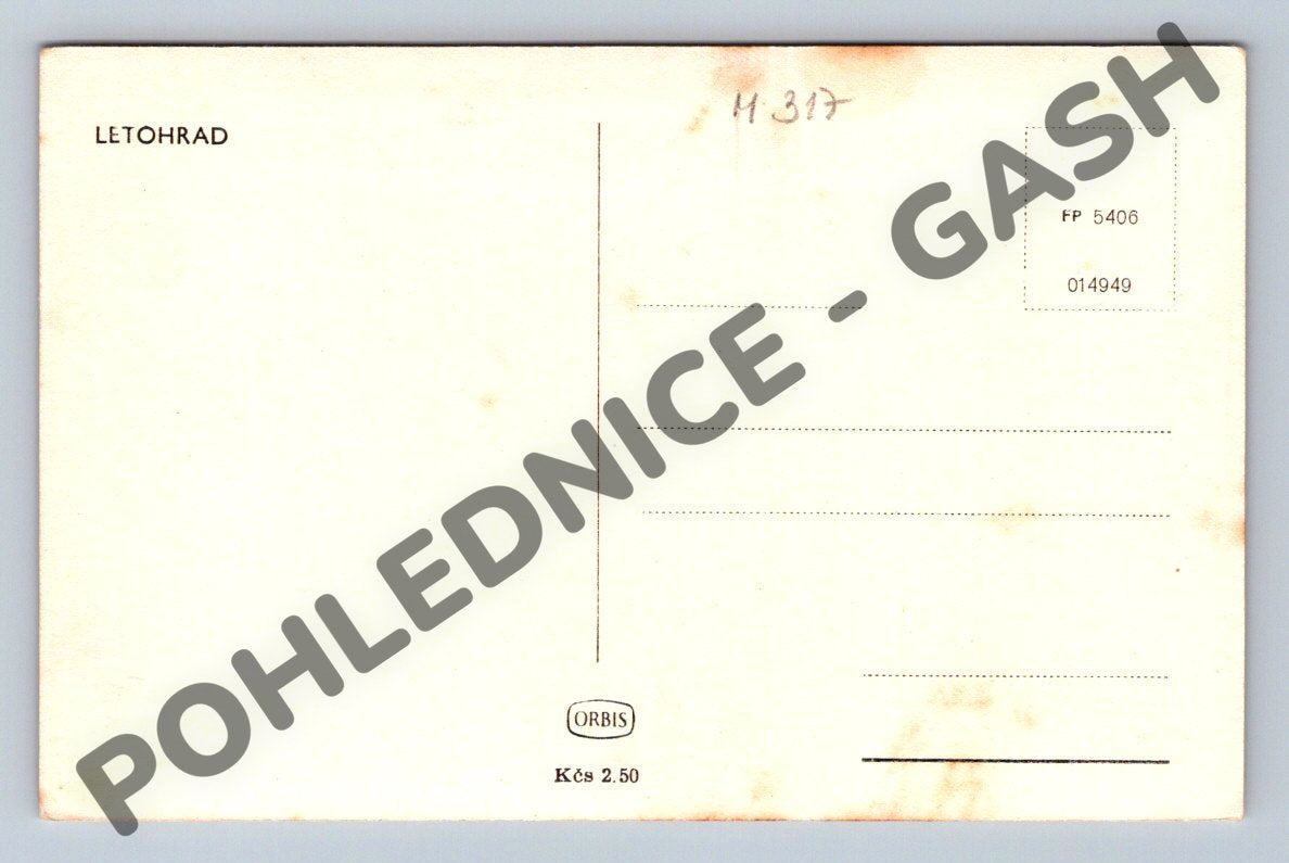 Pohlednice Letohrad stará malý formát Orbis do 1950 (M317)