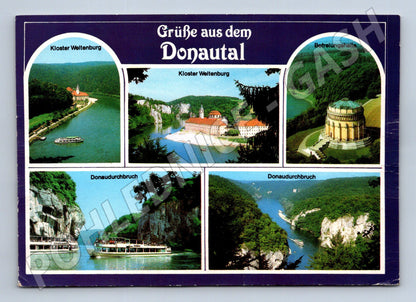 Německo Donautal Kloster Weltenburg Befreiungshalle 1993 (M31714)