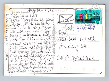 Pohlednice Německo Bergstrasse hrady a města 1995 (M31718)