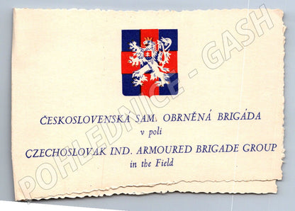 Postcard Czechoslovak Armored Brigade (M3172)
