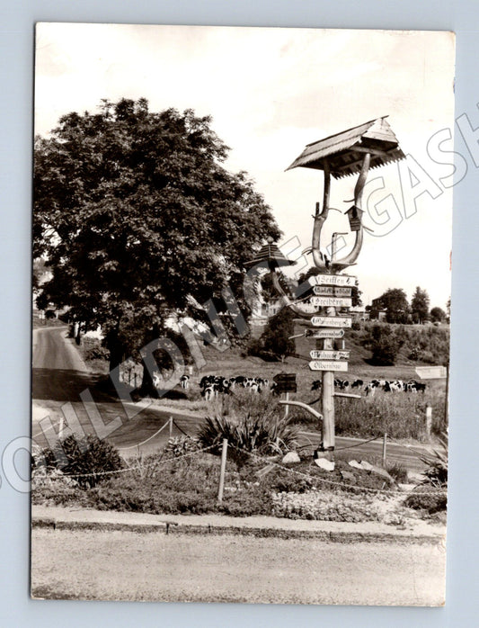 Pohlednice Německo Cämmerswalde směrovník 1970 (M31722)