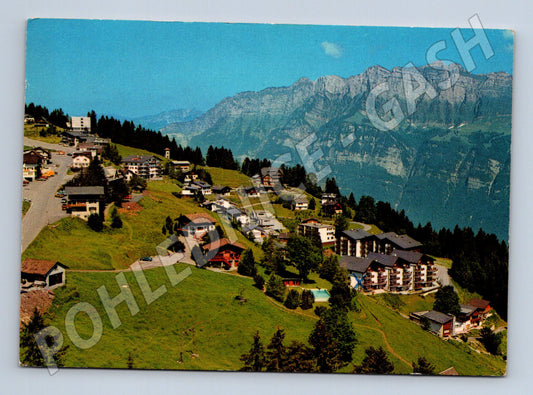 Pohlednice Švýcarsko Flumserberg horská vesnice 1982 (M31730)