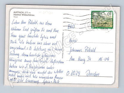 Pohlednice Rakousko Auffach Wildschönau 1980s (M31734)