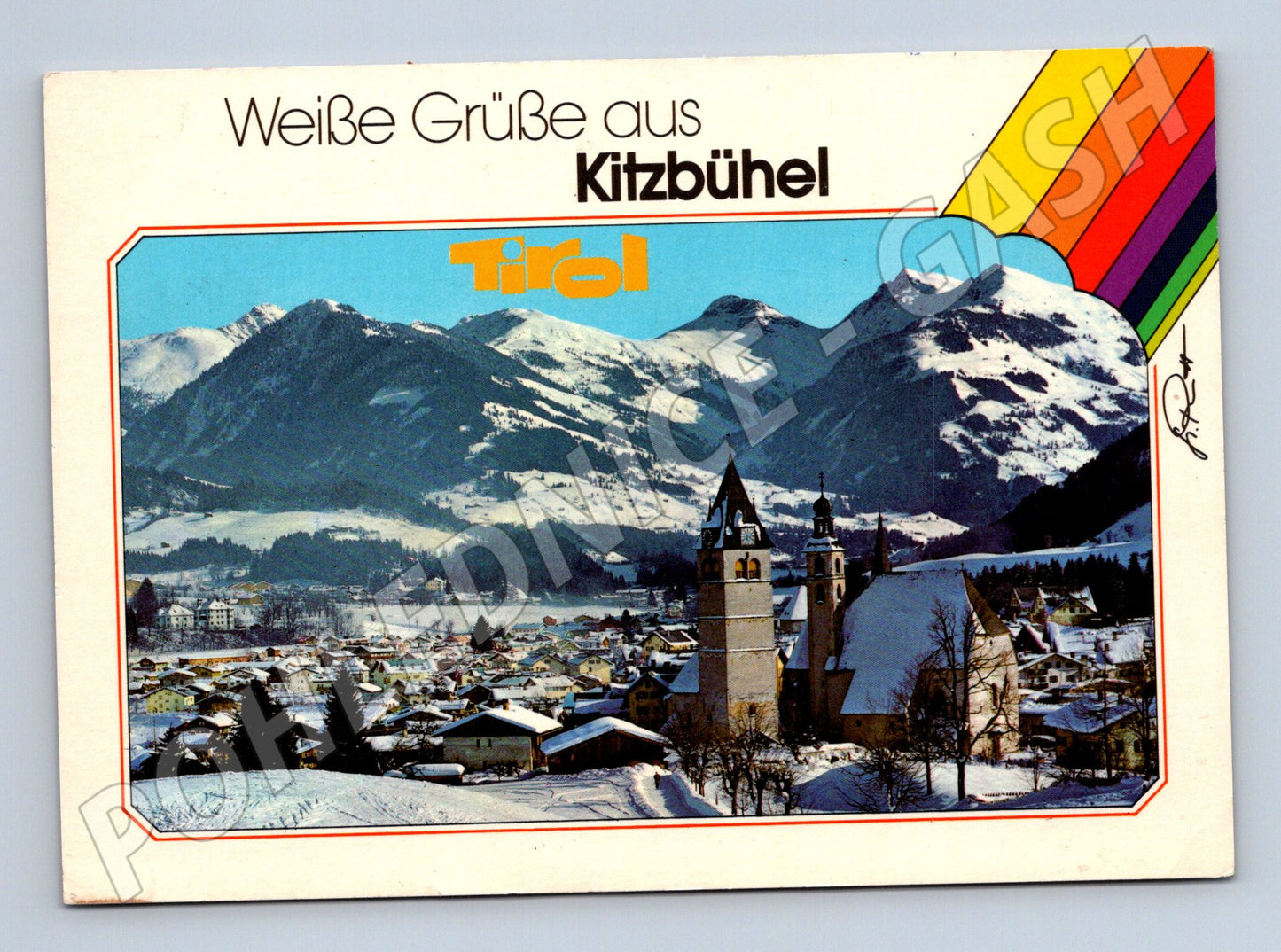 Pohlednice Rakousko Kitzbühel zimní krajina (M31738)