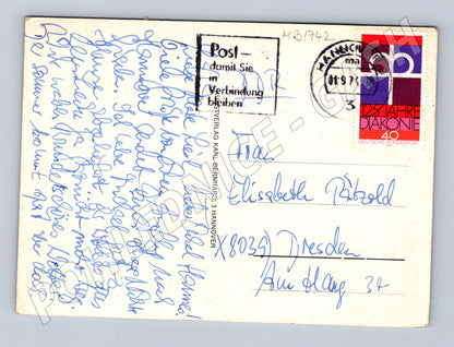 Pohlednice Německo Hannover collage 1974 (M31742)