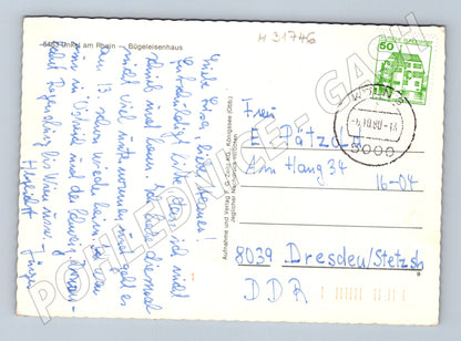Pohlednice Německo Wetzlar historické domy 1970 (M31746)