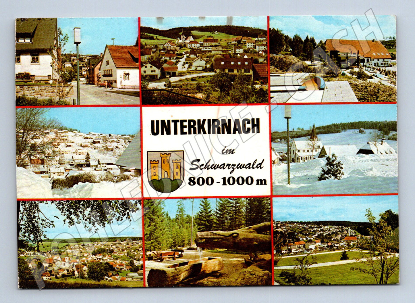 Německo Unterkirnach Schwarzwaldu více pohledů c1970 (M31747)