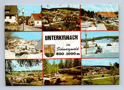Německo Unterkirnach Schwarzwaldu více pohledů c1970 (M31747)