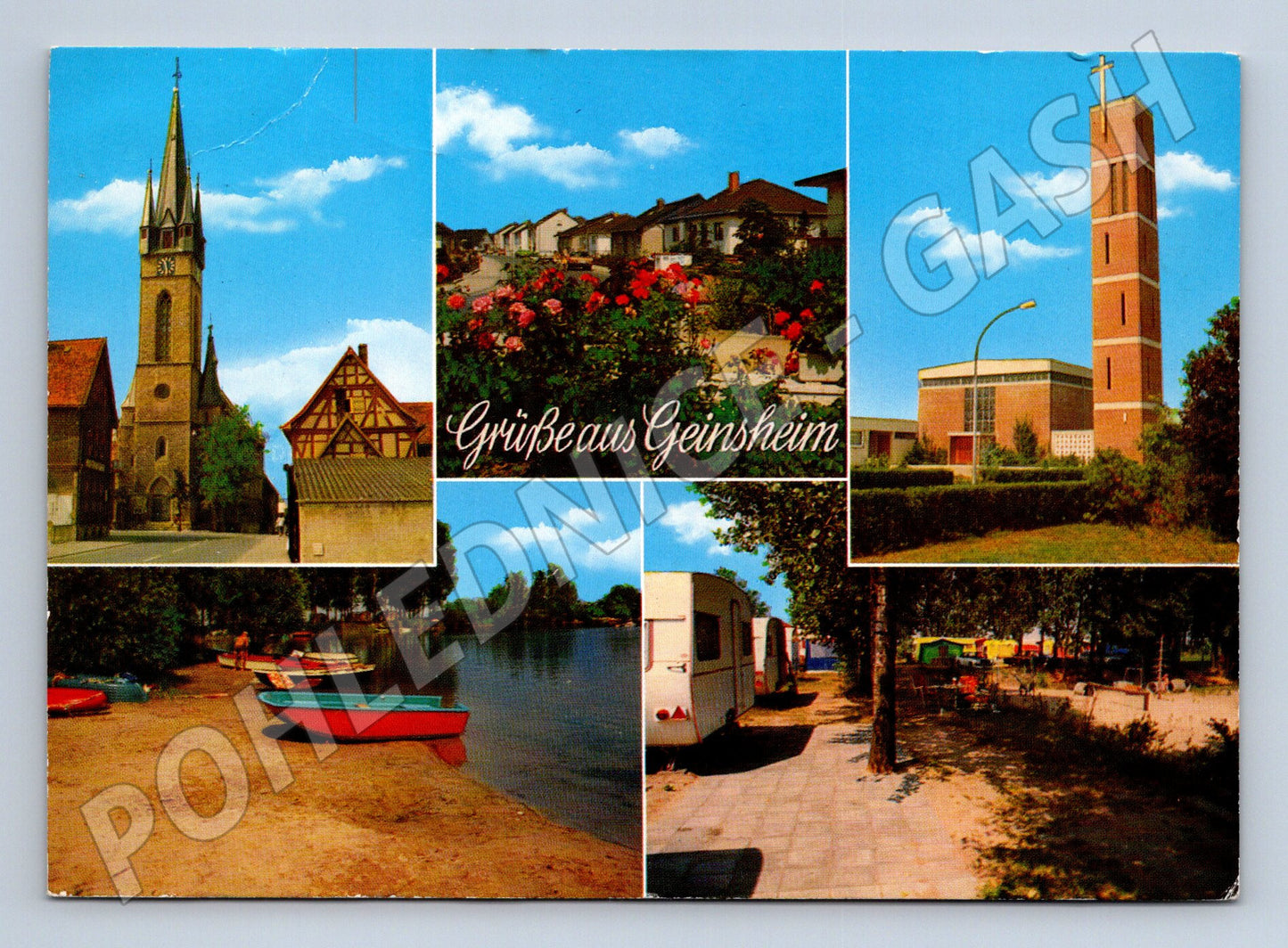 Pohlednice Německo Geinsheim multi-pohled (M31749)