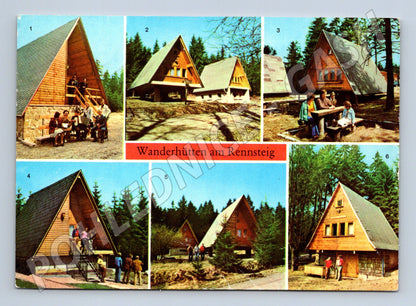 Pohlednice Německo Wanderhütten am Rennsteig 1983 (M31752)
