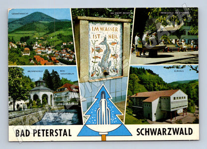 Pohlednice Německo Bad Peterstal Schwarzwald multi-view 1960 (M31754)