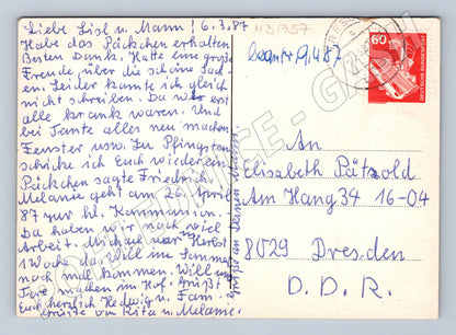 Pohlednice Německo Geinsheim 1987 (M31757)