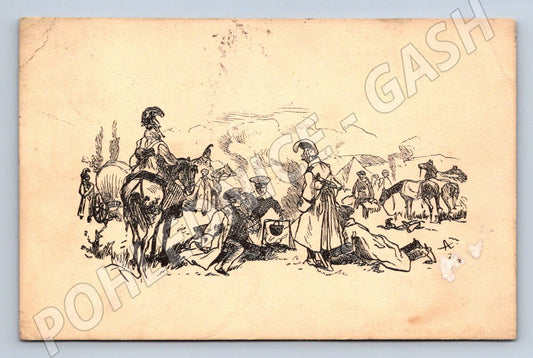 Postcard of a military camp 1916 (M3176)