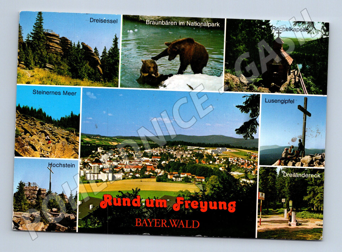 Pohlednice Německo Freyung Bavorský les 1988 (M31762)