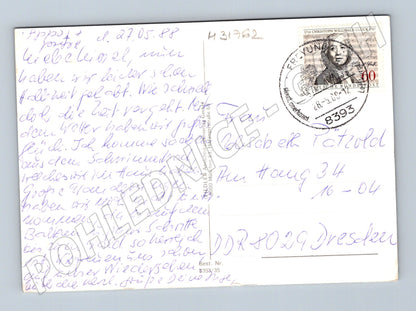 Pohlednice Německo Freyung Bavorský les 1988 (M31762)