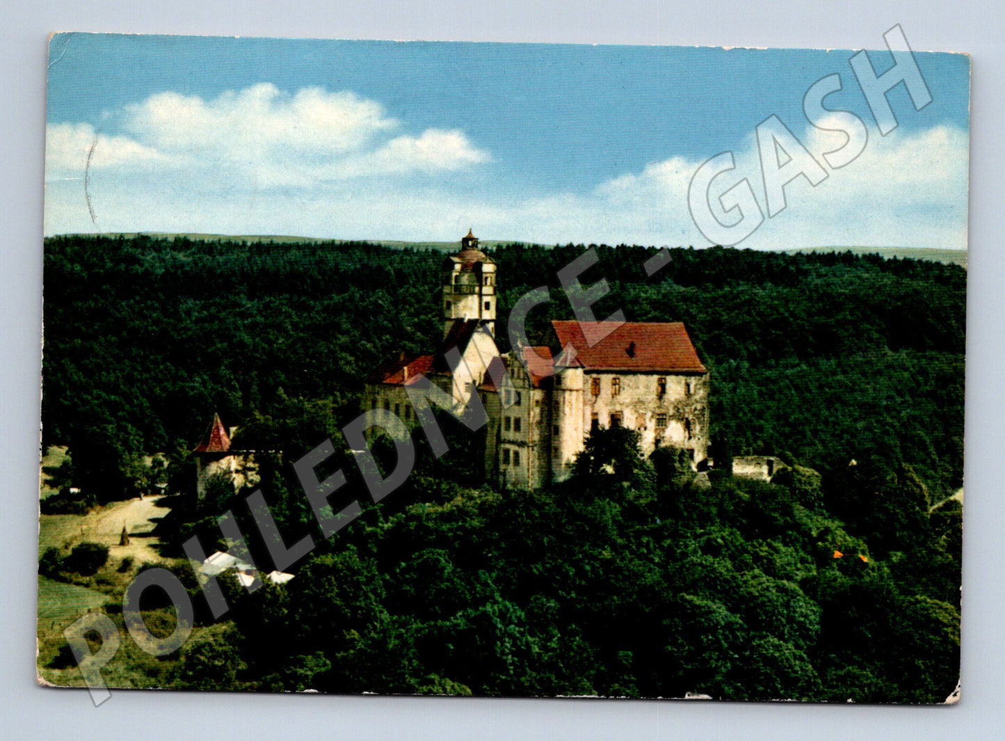 Pohlednice Německo Ronneburg hrad/hotel 1976 (M31765)