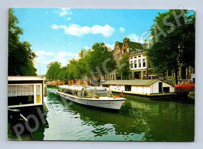 Pohlednice Holandsko Amsterdam Prinsengracht kanál loď 1975 (M31767)