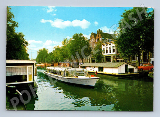 Pohlednice Holandsko Amsterdam Prinsengracht kanál loď 1975 (M31767)