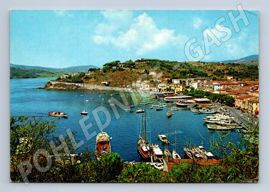 Pohlednice Itálie Porto Azzurro přístav 1993 (M31768)