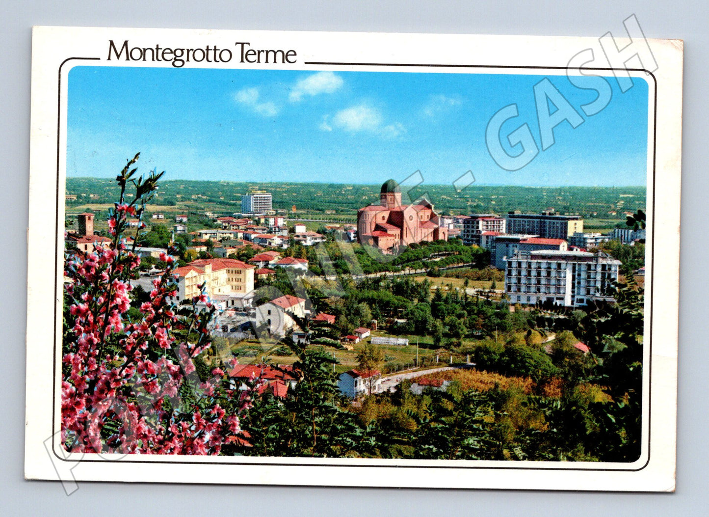 Pohlednice Itálie Montegrotto Terme panorama 1995 (M31770)
