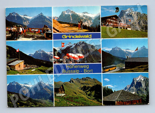 Pohlednice Švýcarsko Grindelwald horské scenérie 1981 (M31771)