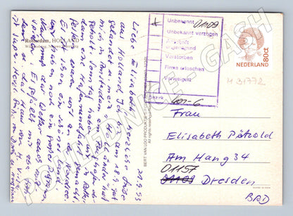 Pohlednice Holandsko Rotterdam most 1993 (M31772)