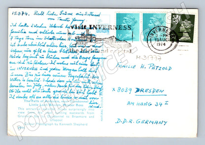Pohlednice Velká Británie vodopády a krajina 1974 (M31777)