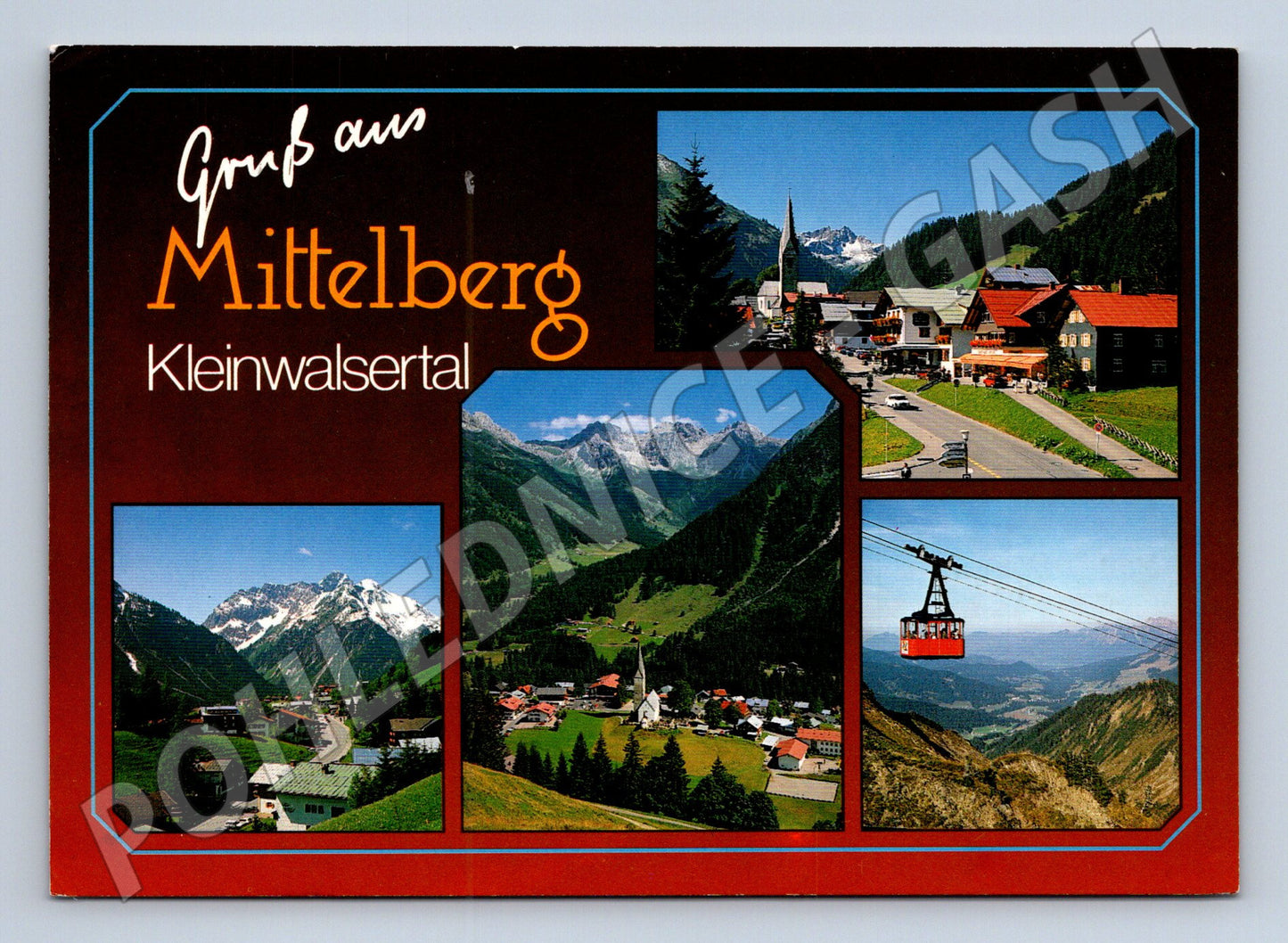 Pohlednice Rakousko Mittelberg Kleinwalsertal 1994 (M31782)