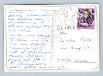 Pohlednice Rakousko Seeboden Millstätter See 1985 (M31783)