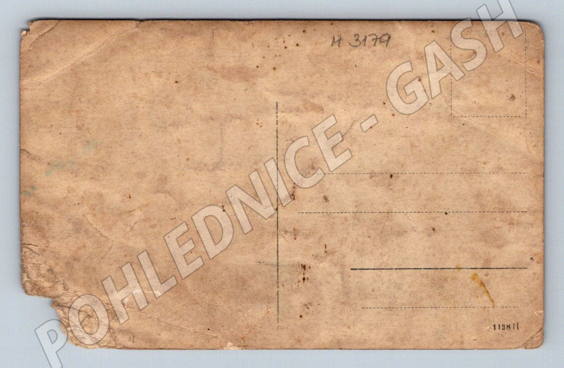 Postcard folk music band in costumes (M3179)