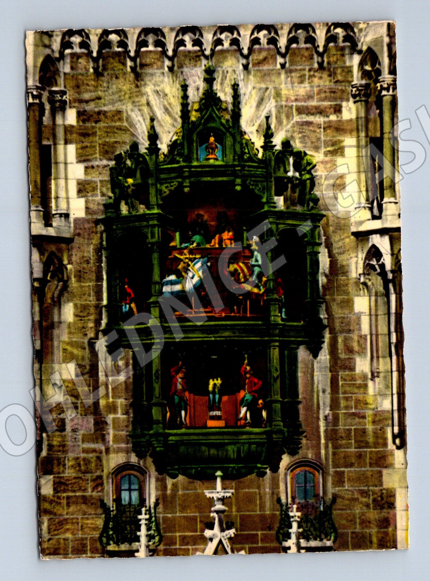 Pohlednice Německo Mnichov Glockenspiel Rathausturm 1977 (M31794)