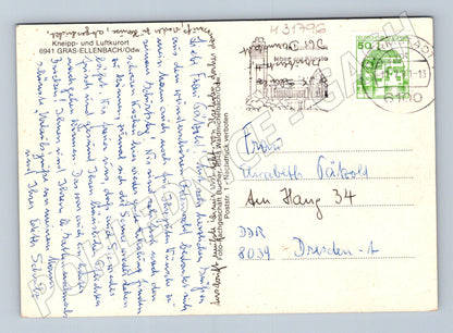 Pohlednice Německo Gras-Ellenbach, horská krajina (M31796)