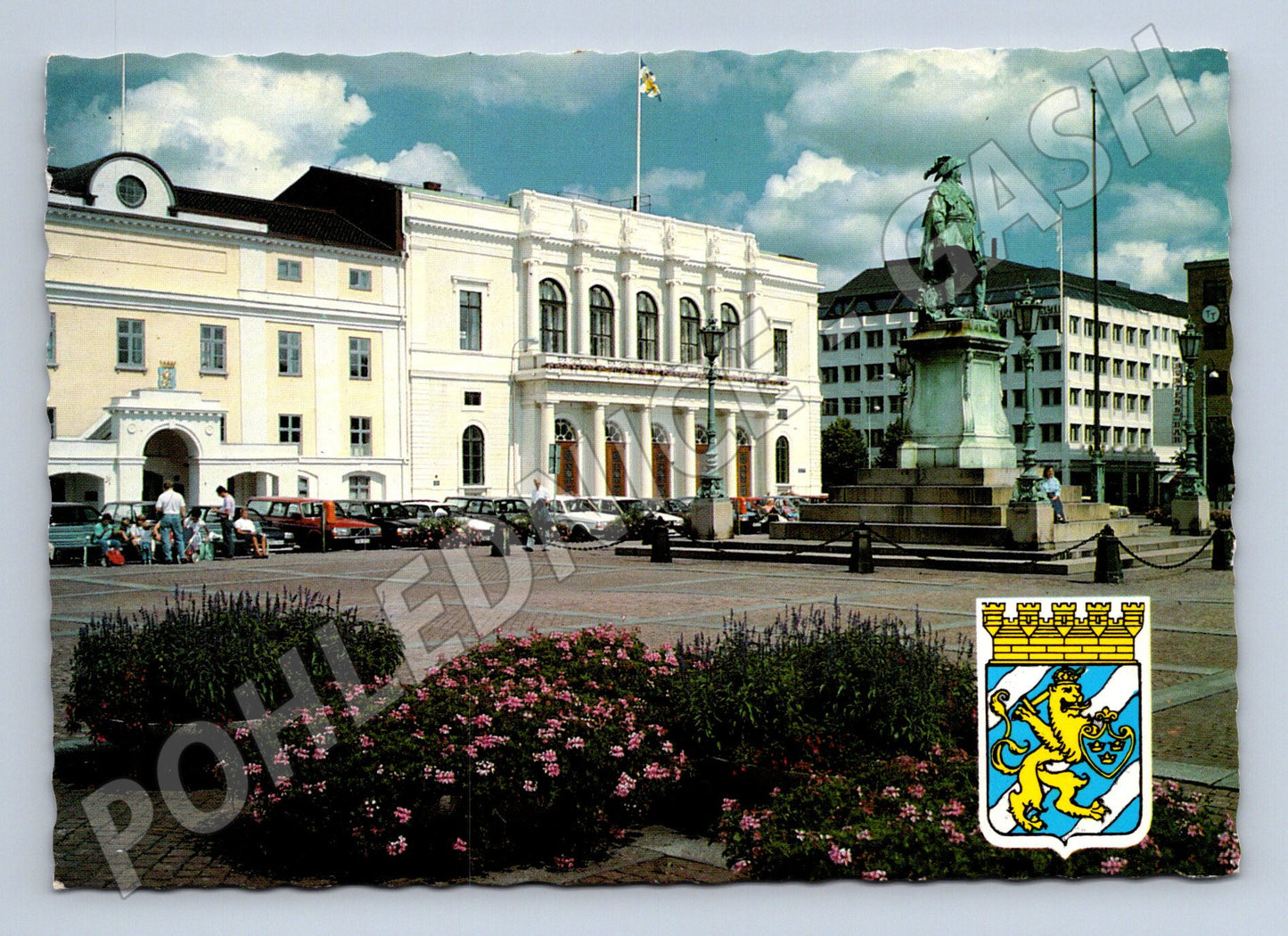 Pohlednice Švédsko Göteborg Gustaf Adolfs Torg 1992 (M31802)