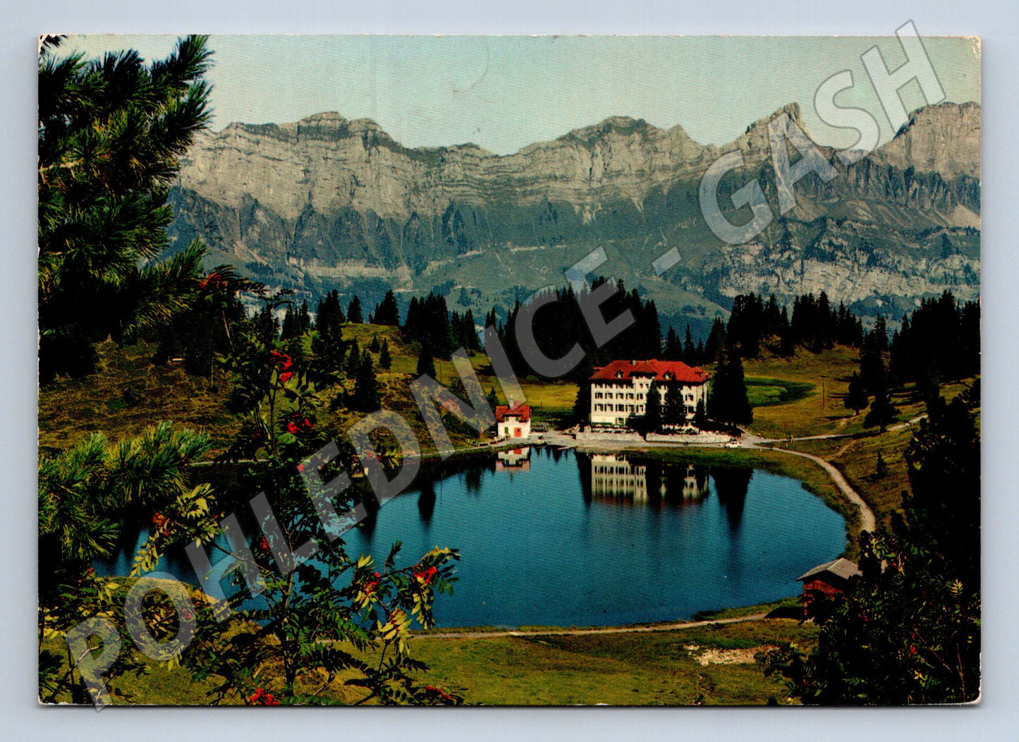 Pohlednice Švýcarsko Seebenalp Churfirsten jezero 1975 (M31805)