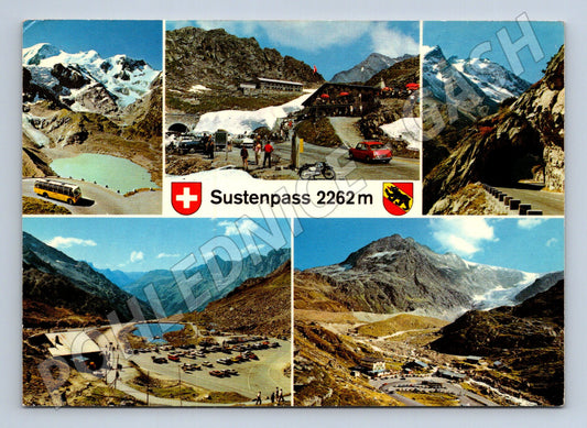 Pohlednice Švýcarsko Sustenpass horský průsmyk 1978 (M31809)