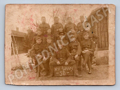 Postcard Children of Šumava 50th military group (M3181)