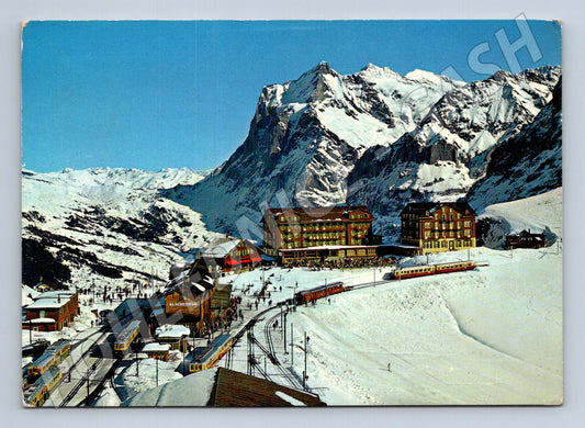 Pohlednice Švýcarsko Kleine Scheidegg Wetterhorn 1975 (M31810)