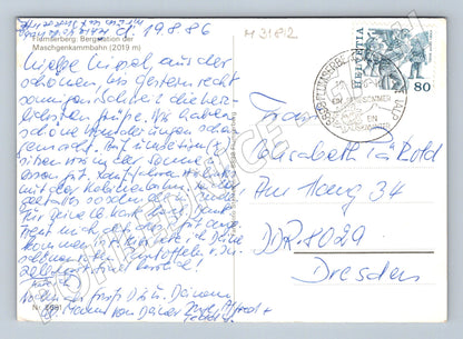 Pohlednice Švýcarsko Flumserberg horská stanice 1986 (M31812)