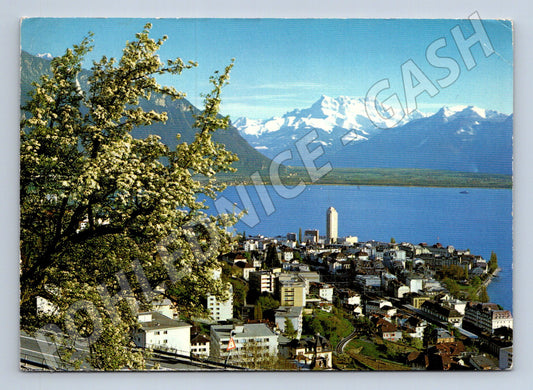 Pohlednice Švýcarsko Montreux Lac Léman 1984 (M31814)