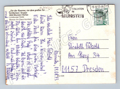 Pohlednice Německo Münster Lili Marleen-Gruppe 1993 (M31820)