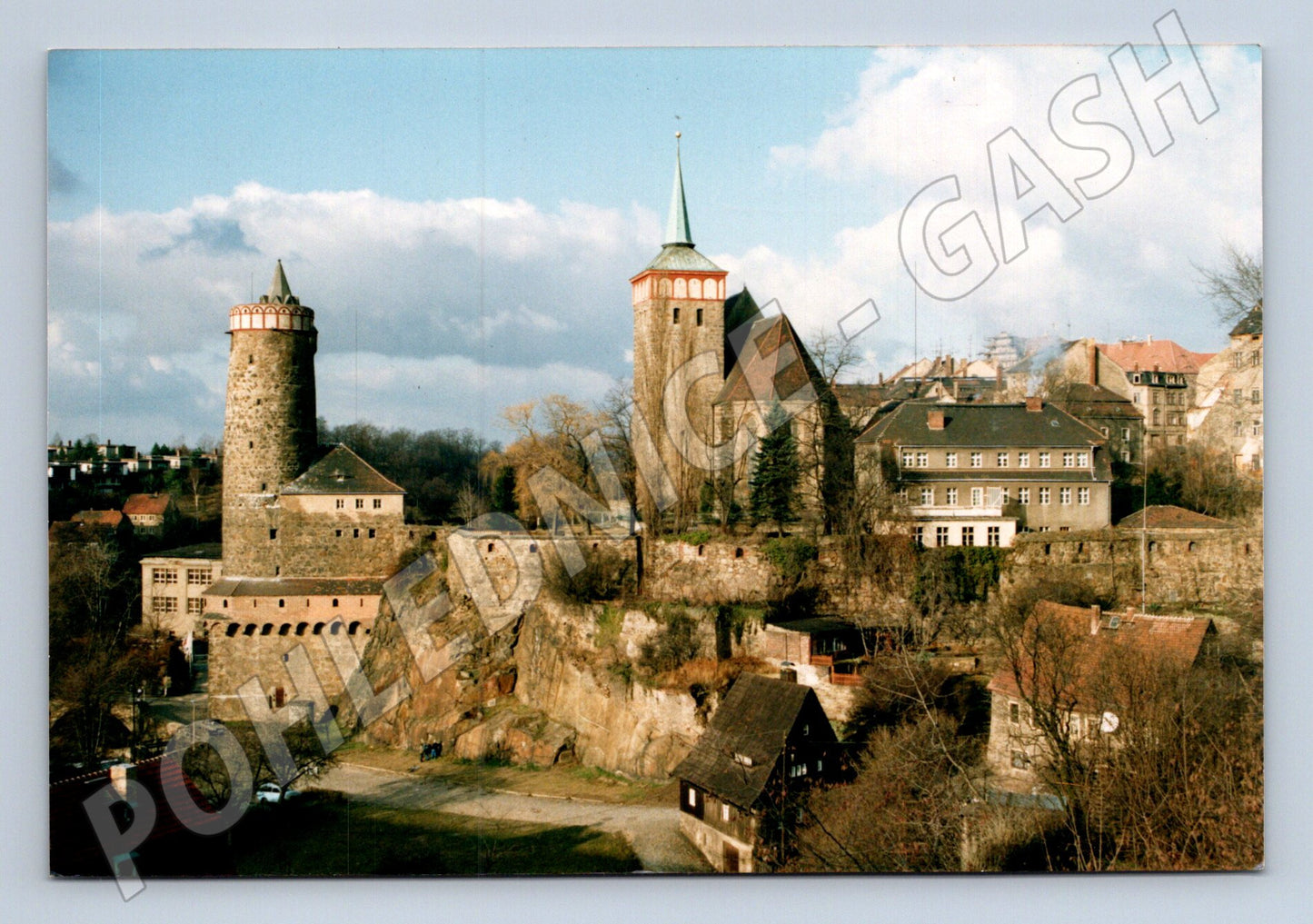 Pohlednice Německo Bautzen hradby věže 1992 (M31821)