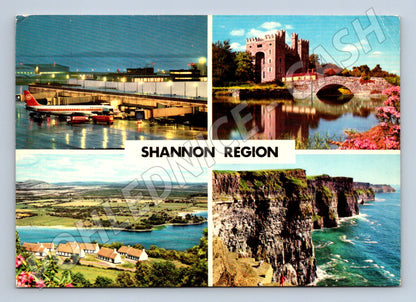 Pohlednice Irsko Shannon Region - letiště, hrad, krajina (M31824)