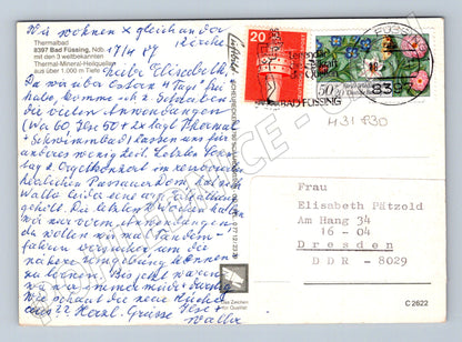 Pohlednice Německo Bad Füssing Thermalbad 1983 (M31830)