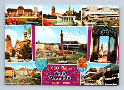 Pohlednice Německo Darmstadt různé pohledy 1980 (M31834)