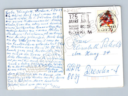 Pohlednice Německo Borkum různé pohledy 1983 (M31835)