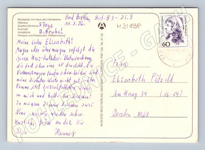 Pohlednice Německo Bad Berka více pohledů 1992 (M31838)