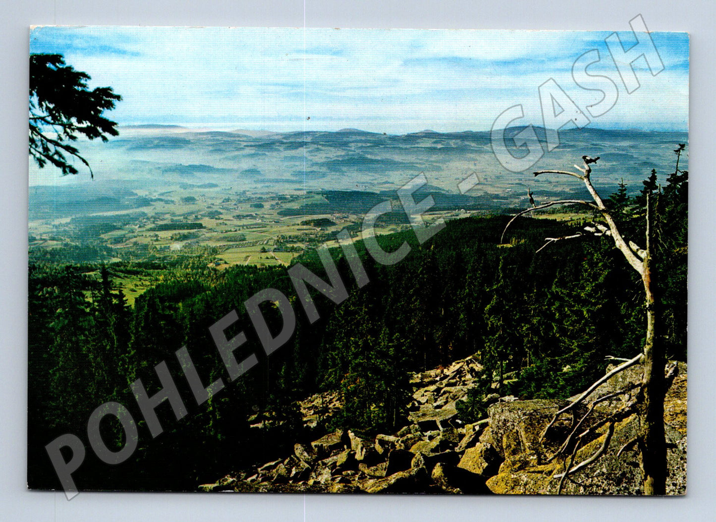 Pohlednice Německo Dreisesselberg horská krajina 1991 (M31840)