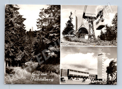 Pohlednice Německo Fichtelberg lanovka budovy 1970 (M31850)